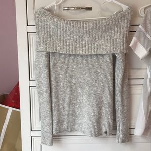 Grey off the shoulder sweater!